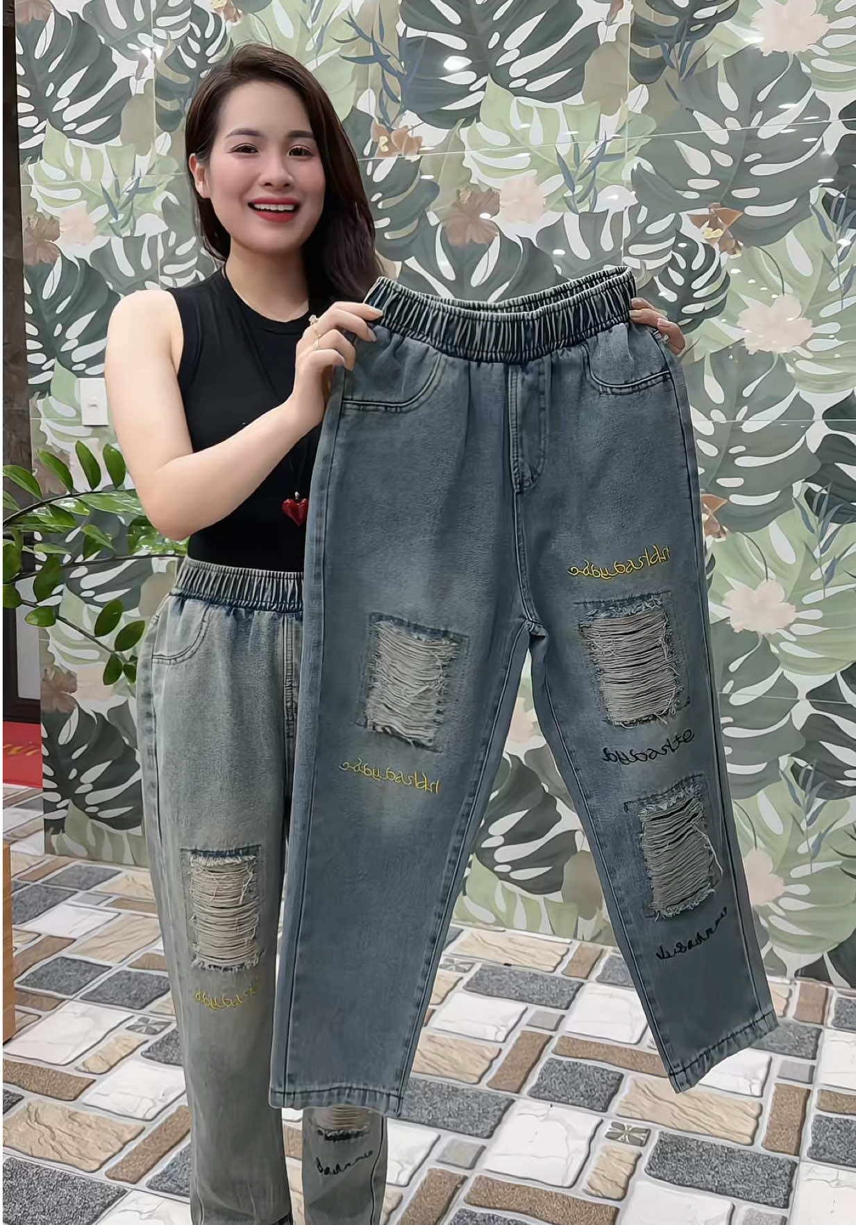 Quần jean dáng baggy xinh #quanjean #quanbaggy #quanbobaggy #xuhuong #hoalela1102 