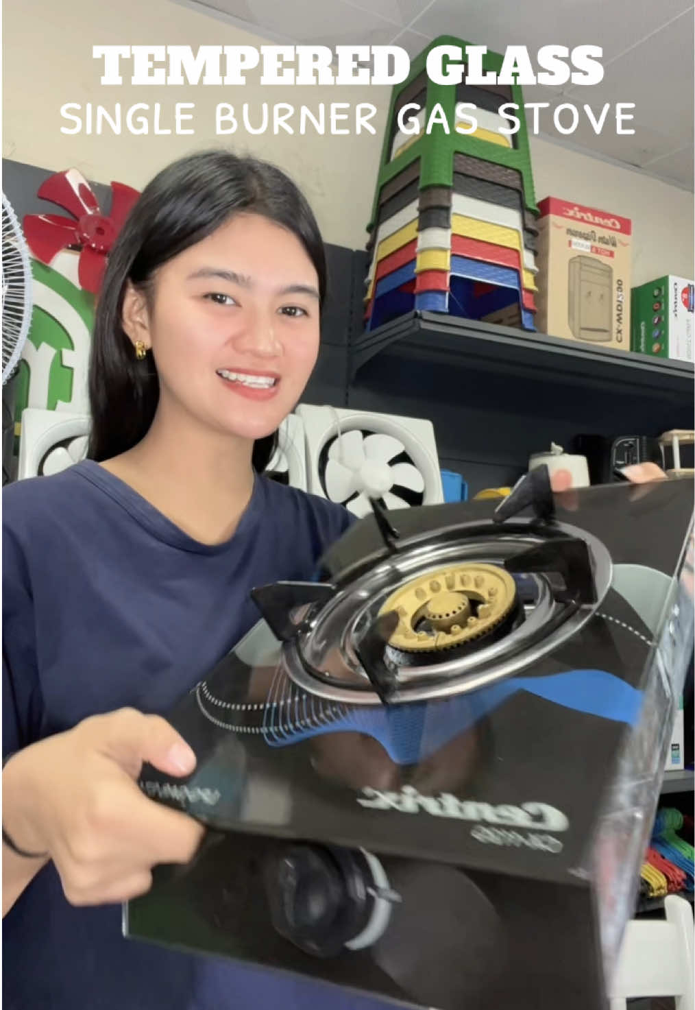Single burner tempered glass gas stove!  #singleburner #temperedglass #singleburnerstove #foryoupage #trending 