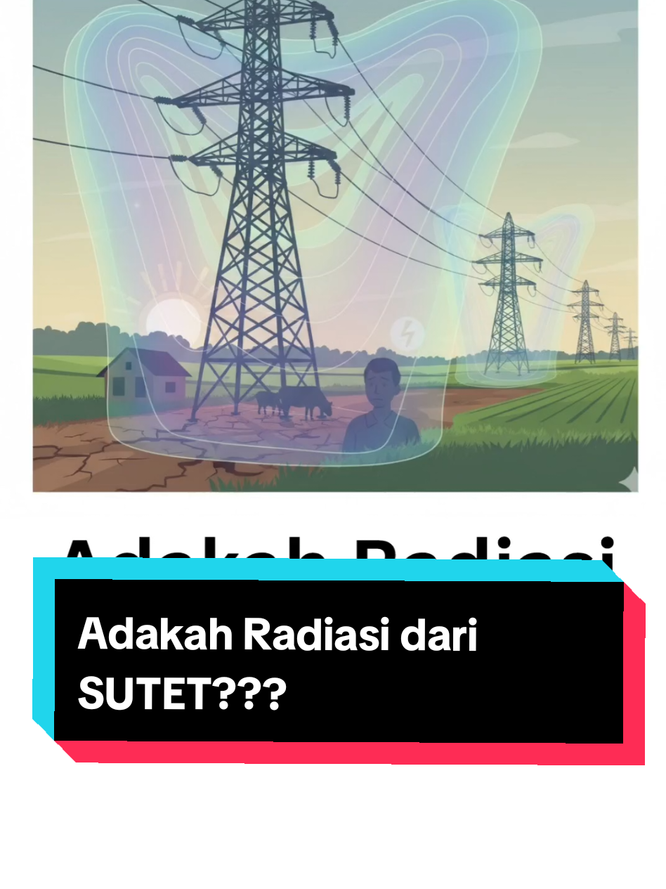 Radiasi Sutet #transmisi #sutet #instalasilistrik #listrik #electricalengineering 