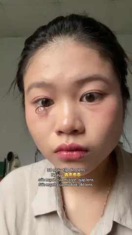 Dưỡng hàng mi chắc khoẻ để nó đỡ vs đạp lens hay s á  #contactlenses #goclamdep #fyp  #viral 