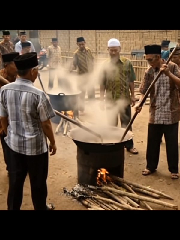 apakah masih ada hajatan gotong royong begini  di kampung mu? #fyp #jamandulu #lewatberanda #nostalgiacore #nostalgia90an 