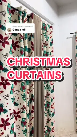 Replying to @MJ #christmascurtain #christmascurtains #curtains #christmasdesign #curtainset 
