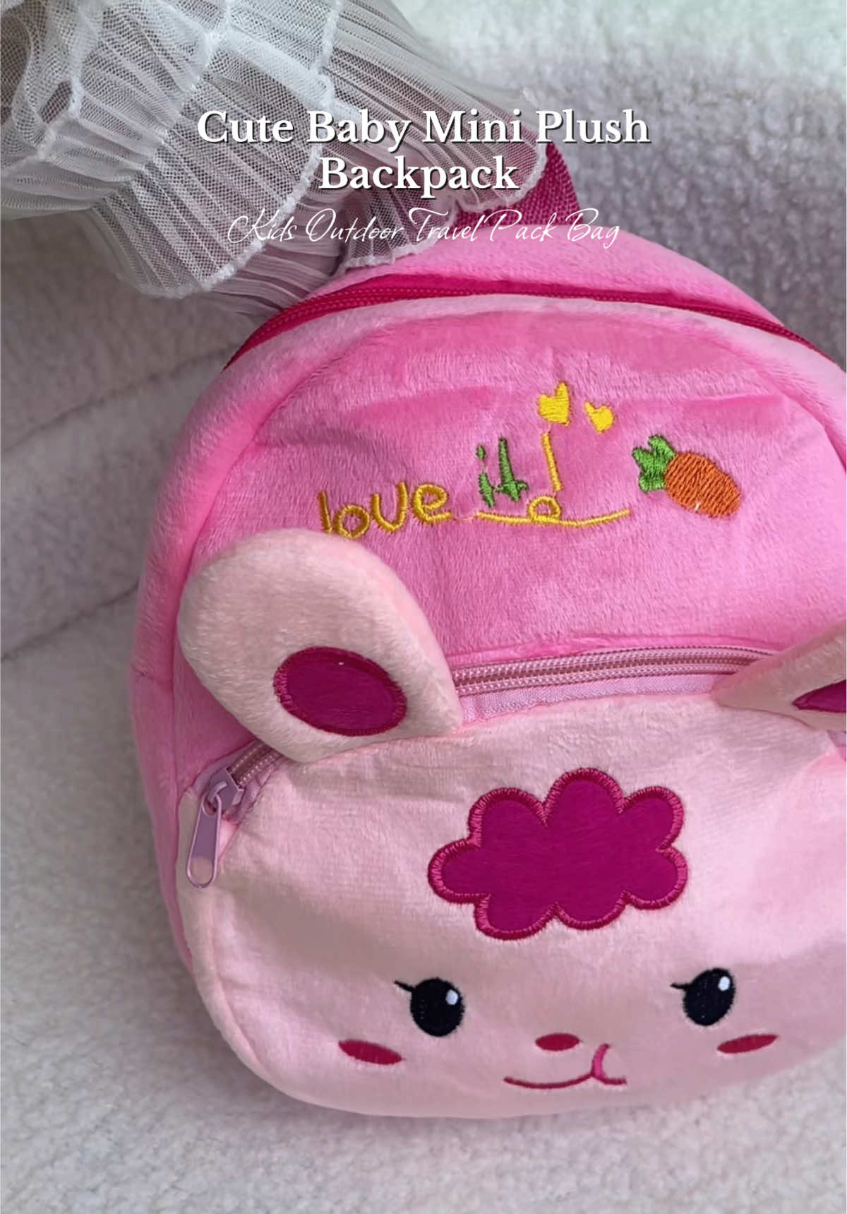 Cute Baby Animal Shape Mini Plush Backpack Perfect for gift! #plushbag #minibag #backpackforkids #backpack #minibackpack 