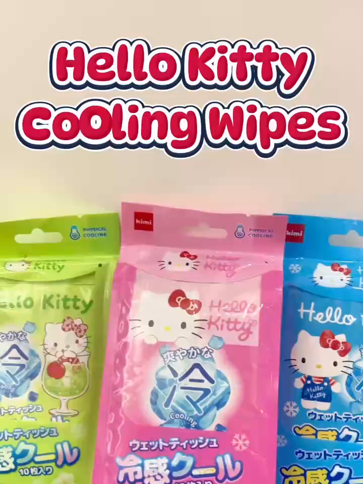 Hello Kitty Cooling Wet Wipes (10 Individually Packed) Stay cool and refreshed anytime with Hello Kitty Cooling Wet Wipes! 💙 Each wipe is infused with a gentle menthol essence for instant cooling relief. Individually packed for hygiene and convenience—perfect for outdoor trips, workouts, or hot days. Soft, skin-friendly, and alcohol-free for a soothing clean feel. #HelloKitty #BabyCare #GentleCare #HomeEssentials #HelloKittyBaby #SoftCare #MomApproved #KIMICARE #fyppppppppppppppppppppppp #CoolingWipes #kimi #HelloKittyHomeCare