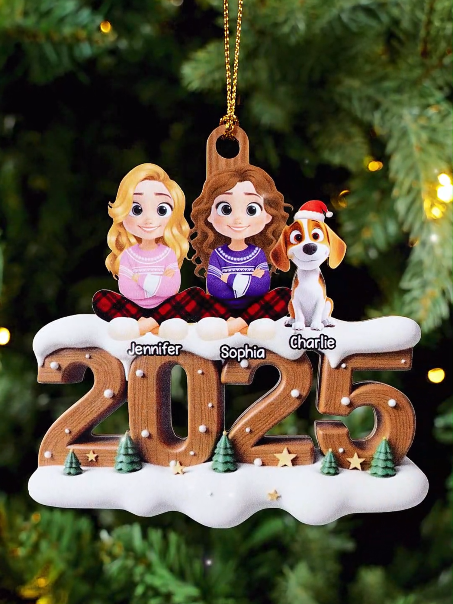 From this year onwards, our story begins — names carved in wood 🌲❤️ #TogetherAlways #CustomOrnament #recuXuQLqkYqya