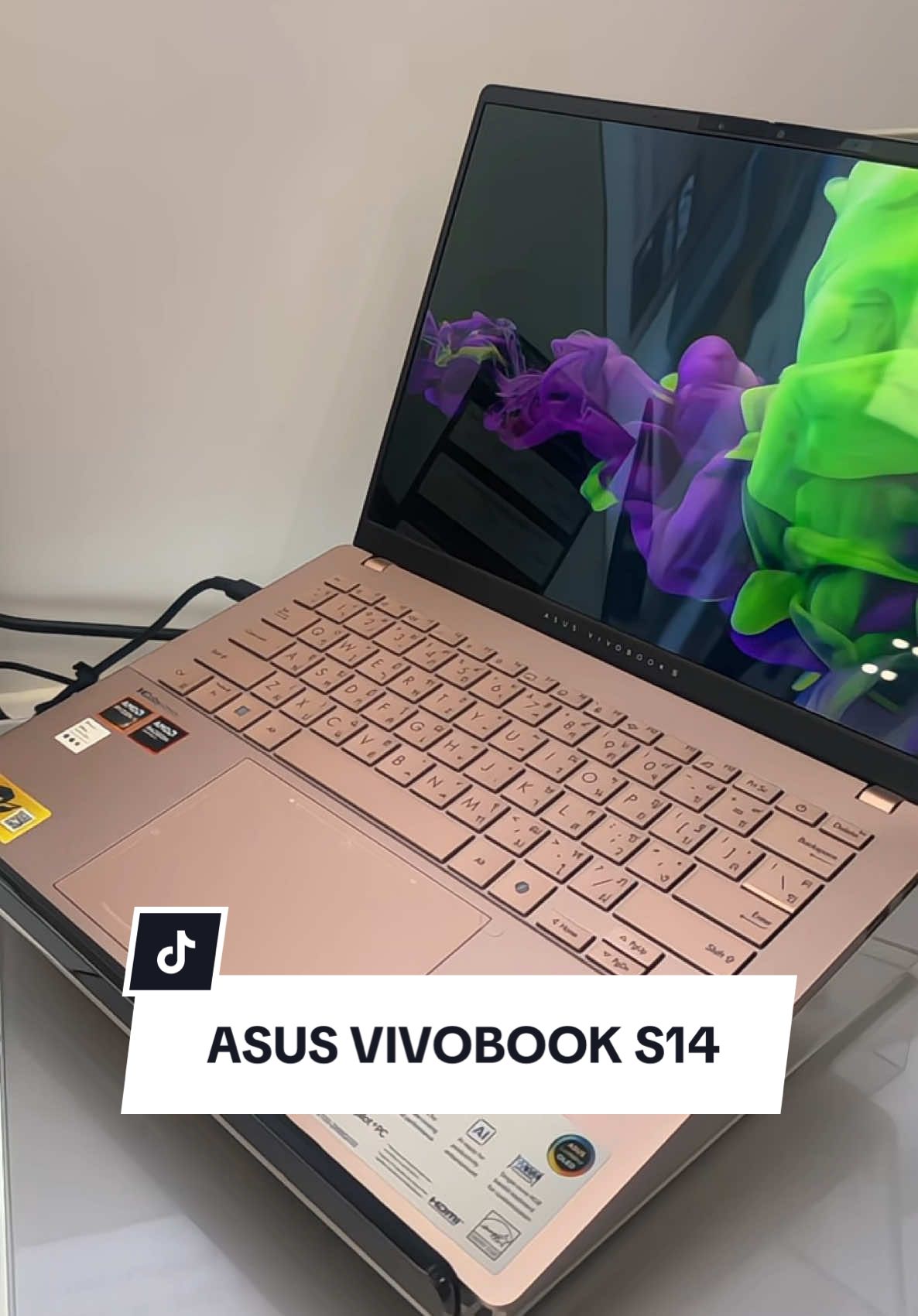 สายหวาน แต่สเปคแรงค้าา🌷 ASUS Vivobook S14  AMD Ryzen AI 7 จอ 14“ FHD+OLED  Ram 24 GB Storage 1 TB  น้ำหนัก 1.30 Kg. #ASUS #asusเซ็นทรัลโคราช #AMD #AI #technology #เซ็นทรัลโคราช #ฟีดดดシ #notebook #Rog 