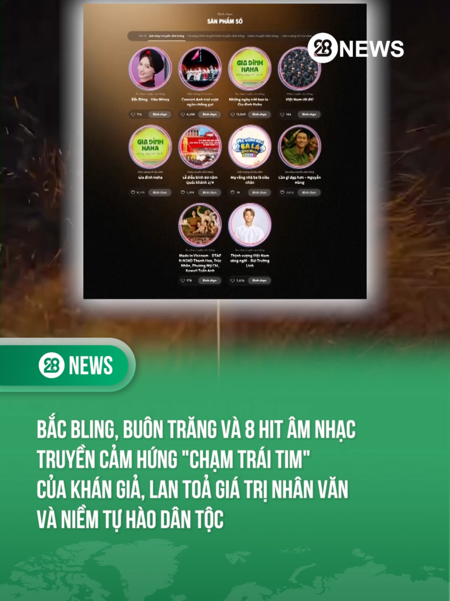 BẮC BLING, BUÔN TRĂNG VÀ 8 HIT ÂM NHẠC TRUYỀN CẢM HỨNG 