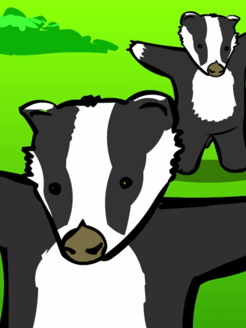 Badger badger badger badger 🦡🍄 #weblsstuff #badger #animation 
