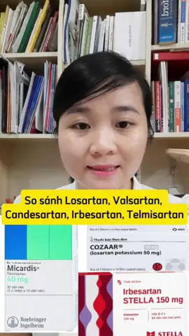 So sánh các thuốc chẹn thụ thể angiotensin 2 #thuoctanghuyetap #thuocchenthutheangiotensin #micardis #cozaar #losartan 