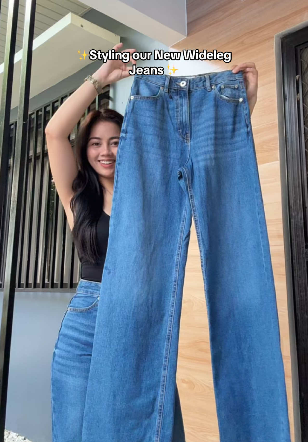 One jeans, different styles! Super ganda ng wideleg na ‘to, dont miss out! #wideleg #widelegjeans #widelegpants #jeans #widelegpantsoutfit 