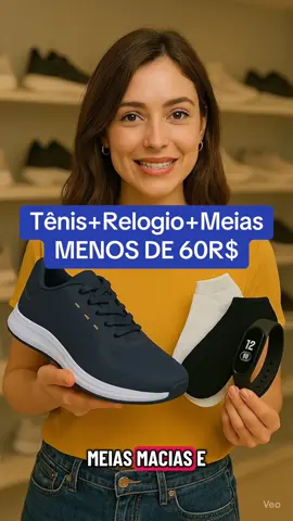 Tênis+Relogio+Meias #tenis #casual #relogio #meia #tiktokshop 