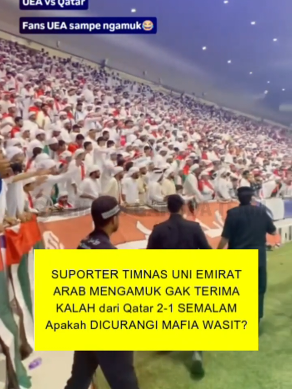 suporter timnas uea sampai begini lawan qatar, timnas indonesia gimana? #timnasindonesia #timnas 