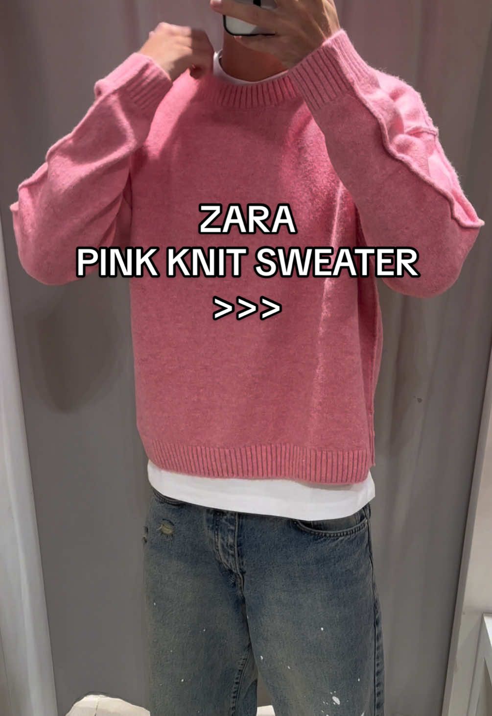 New pink knit sweater from @ZARA #fyp #zara #sweater #viral #fashion @Numeris 