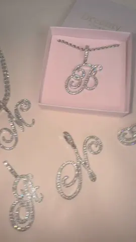 Unreal 🥹 RESTOCK of all letters soon 💎 which letter are you waiting for? #initialnecklace #diamondnecklace 