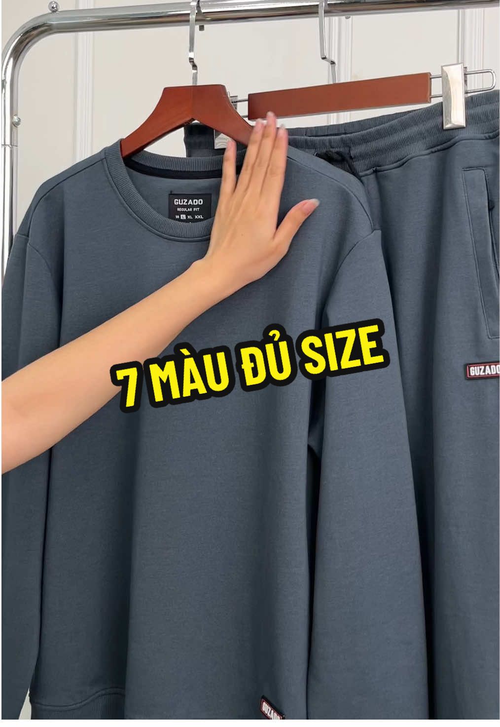 Chất nỉ da cá dày dặn #guzado #reviewdonam #boquanaoni #boquanaonicaocap #xh 