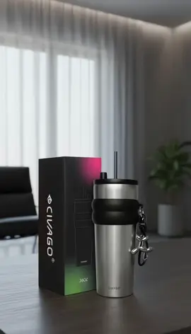 CIVAGO（26oz/768ml）Tumbler Kopi Stainless Steel dengan Tutup & Lapisan Keramik – Termos Vakum untuk Minuman Panas dan Dingin