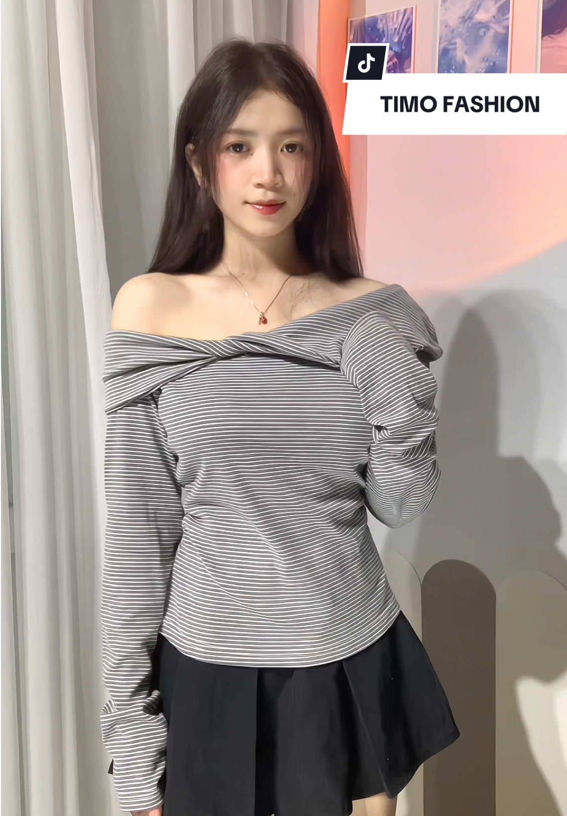 Trễ vai xinh sang @TIMO FASHION #timofashion #aokieu #review #xuhuong 