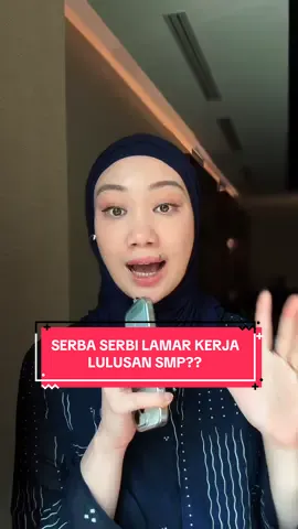 Lulusan SMP... #tipskerjavina #serunyabelajar 