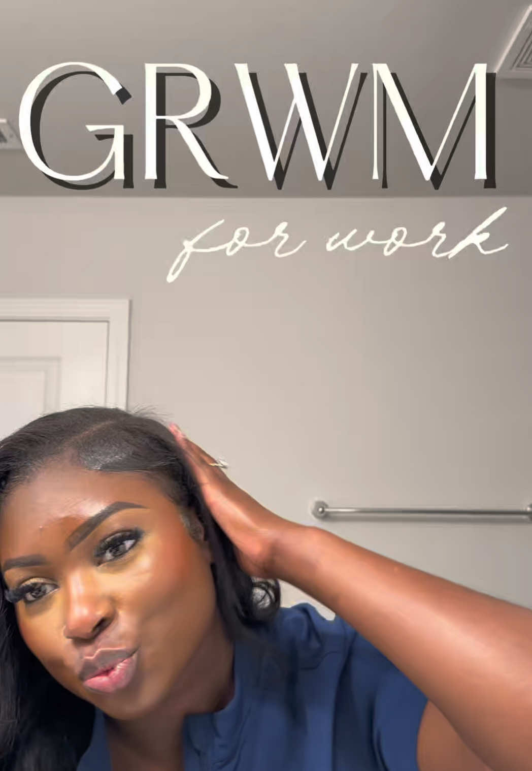 This isn’t everyday but sometimes I do like to give a little healthcare chic 💁🏾‍♀️🥰 @Scrubs & Beyond jumpsuit  Makeup Products:  @elfcosmetics power grip @Benefit Cosmetics precisely my brow pencil  @DanessaMyricksBeauty yummy skin tint  @Too Faced born this way concealer  @Huda Beauty easy bake and snatched pressed powder  @ONE SIZE BEAUTY on till dawn setting spray & powder melt glass setting spray  #GRWM #gremroutine #makeuptutorial #darkskinmakeup #scrubslife 