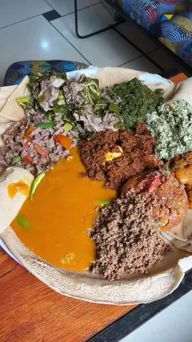 This food Kitfo is traditional Ethiopian dish made from finely minced raw beef seasoned with spices and clarified butter  . 📍Weyna  📌 Mexico next to Kkare Bulding , Aymen Bulding second floor  . Weyna special:1000 . በ ሀገረኛ ምግቦቿ በደምብ ትታወቃለች . Addis Ababa restaurant, Ethiopian food review, kitfo place in Addis Ababa, Ethiopian local guide, exploring new place and recommending to people, Ethiopian restaurant, restaurant recommendation . ፯