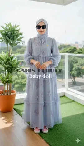 Moana set hijab segi empat gamis wanita muslim ceruty baby doll 🌼 #sethijab #gamiswanita #cerutybabydoll #fyp 