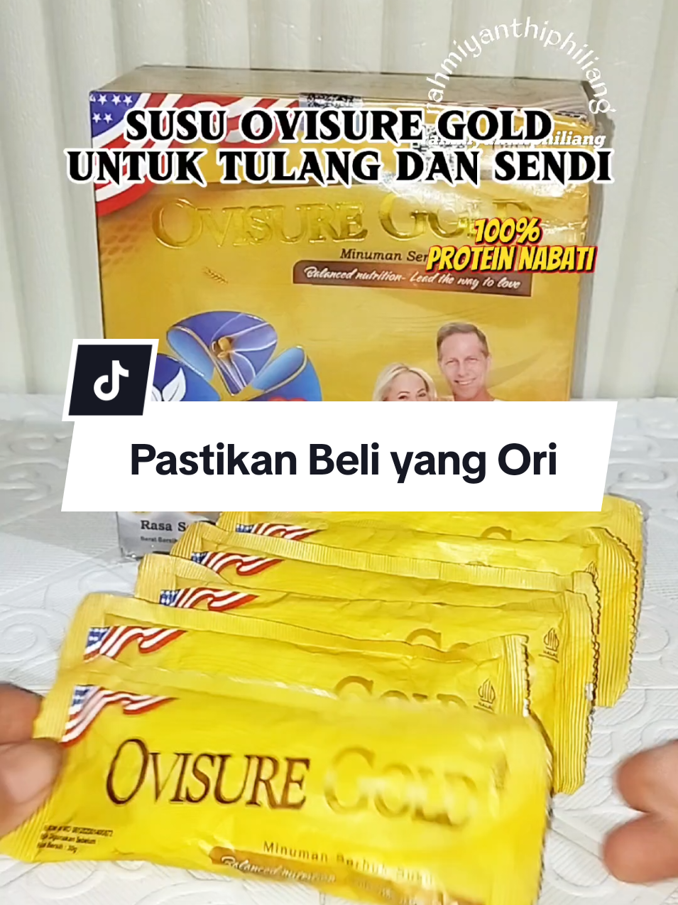 Ovisure gold Original Bantu memelihara kesehatan tulang dan sendi #ovisuregold #susutulangdansendi #susunabati#satukontentiaphari #modalkontendoang @TikTok Indonesia 