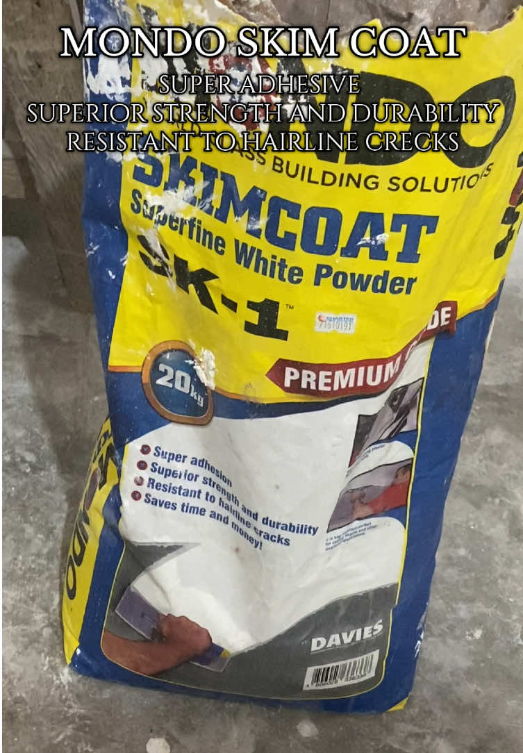perfect sa rough wall 👌🏻 anlaking save mo 😊 #davies #skimcoat #skimcoating #mondo 