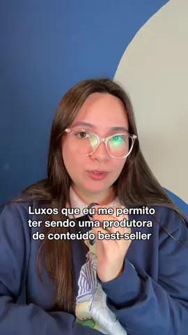 Luxos que eu me permito ter sendo uma produtora de conteúdo best-seller 🙆🏻‍♀️✨ #marketingdigital #conteudo #marketing #socialmedia #mentora 