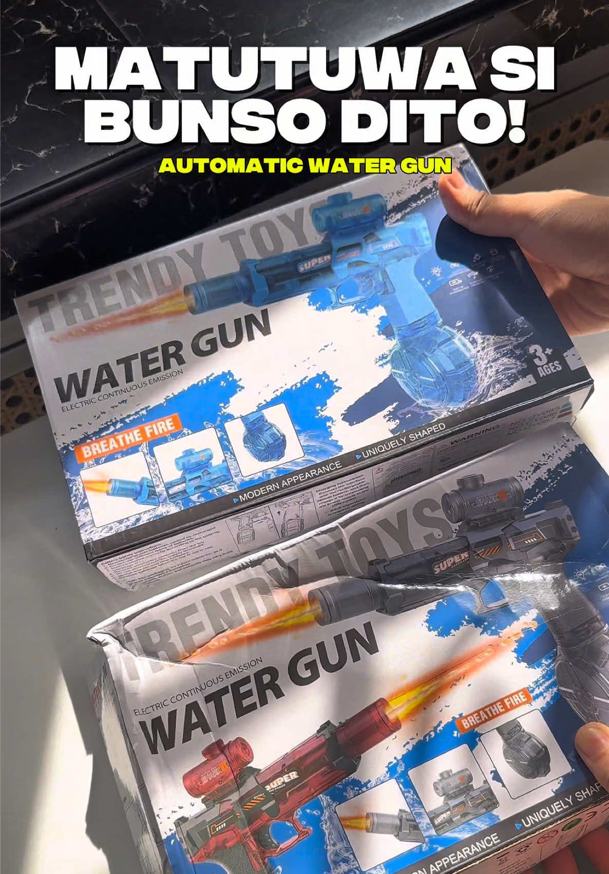Napaka gandang fully automatic water gun na perfect panregalo kay bunso! #watergun #toysforkids #electricwatergun #fyp 