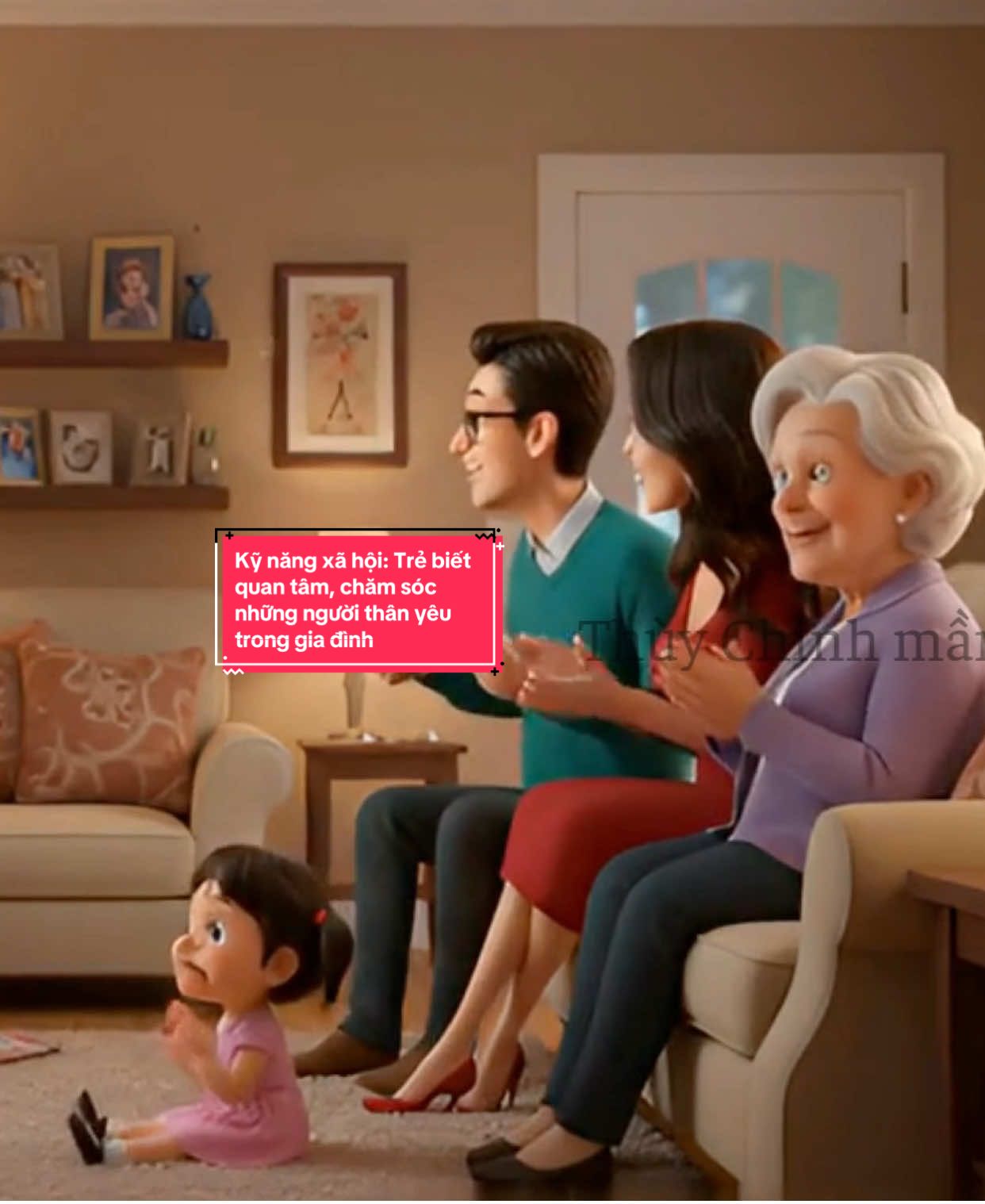 Kỹ năng xã hội: Trẻ biết quann tâm chăm sóc những người thân yêu trong gia đình. Phần 3 