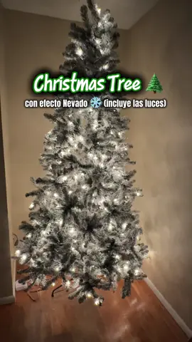 Arbol de Navidad 🌲 Con efecto nevado, la calidad es buena; Incluye las luces ✨ * Disclaimer: El precio mostrado es el Vigente al momento de la grabación y puede cambiar.Las promociones pueden tener restricciones o disponibilidad limitada. #christmastree #arboldenavidad #arboldenavidadnevado #tiktokshopfalldealsforyou #tiktokshopblackfriday