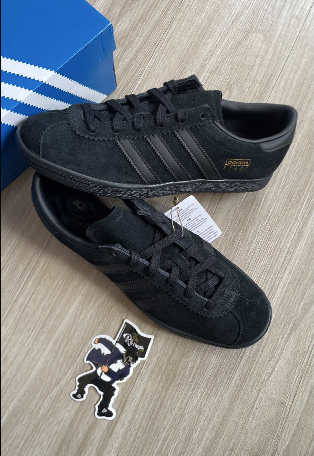 READY STOCK  STADT FULL BLACK SIZE 40 BNIBWT  #fypage #recasualstore #adidasoriginals #casualoutfits #garistigaaddict 