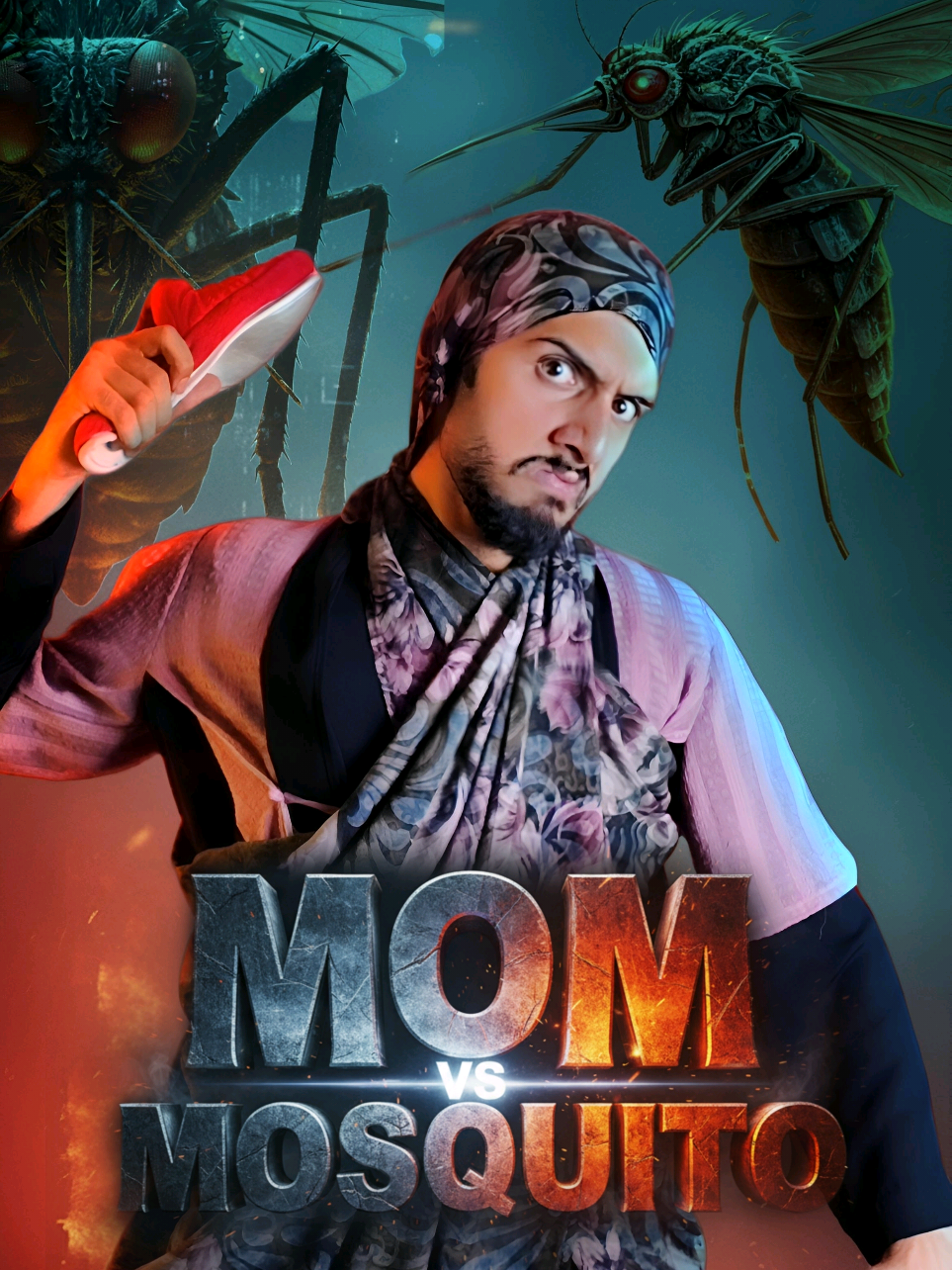 Mom Vs Mosquito 🦟  #Funny #Anime #Meme #VS 