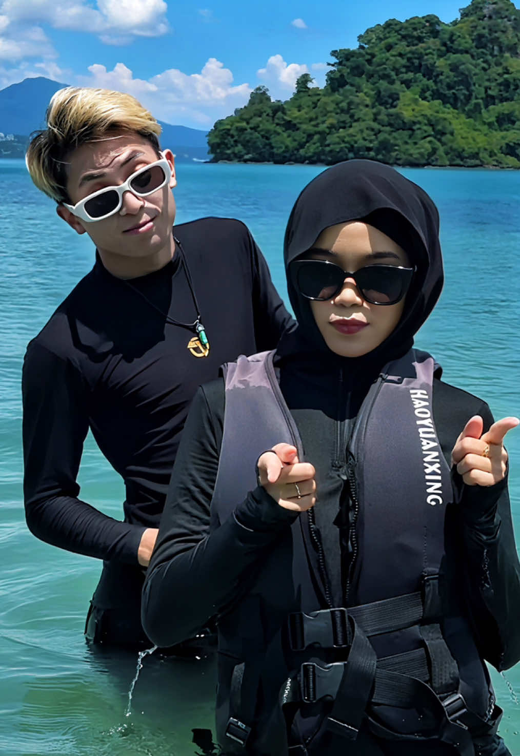 Aku, Kamu dan Laut 🩵  #aisyeriena #aimadkhan #syeriemad #syermad #fyp @syeriena @MAD_KHAN 