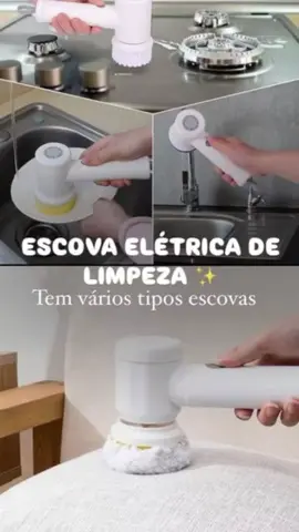 Escova de Limpeza 5 em 1 Sem Fio Limpador Multiuso Prático Com Mais Duas Cabeças de Escova foto de capa