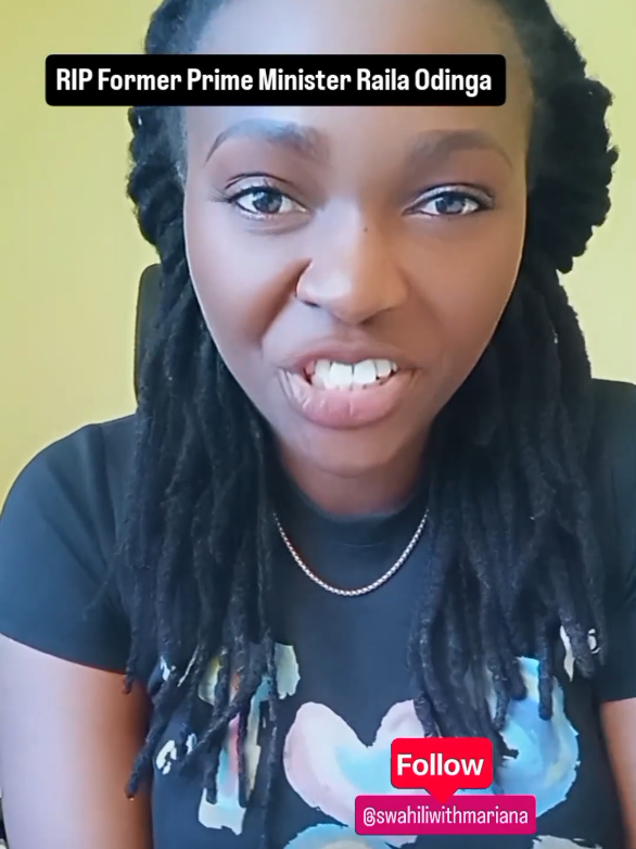 Words of condolences in Swahili 1. Makiwa kwa wote  2. Pole kwa msiba 3. Apumzike kwa amani . . . #restinpeace  #riprailaodinga  #railaodinga #rip  #swahililessons 