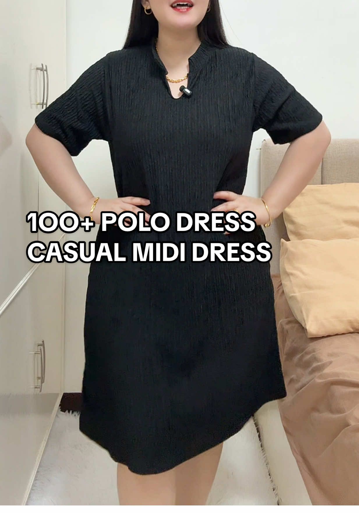 Polo dress na elegant ang dating pero hassle-free isuot! Walang gusot kahit buong araw mo pa suotin, presko at maganda ang fit 😍 | DISCLAIMER: PRICES MAY VARY AFTER THE PROMOTION ENDS #polodress #reddress #classydress #mididress #maxidress 
