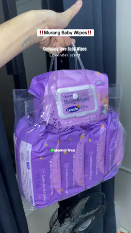Lavender wipes na mura pero amoy sosyal?  Highly recommended ko talaga to!@company love office #wipes #babywipes #wetwipes #wipesforbaby #babyproducts 