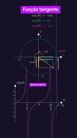 Função tangente. #trigonometry #matemática #math #geometry #geometria 