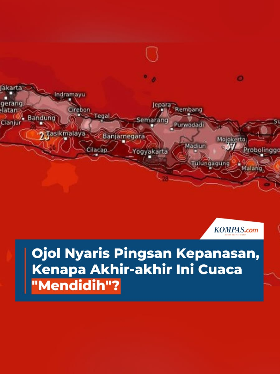 Cuaca panas melanda sejumlah wilayah, termasuk di Kota Semarang, Jawa Tengah, yang suhunya tembus 36 derajat Celsius.  Kondisi ini bikin dikeluhkan warga, salah satu driver ojek online merelakan hilang penghasilan saat siang hari karena tak sanggup 
