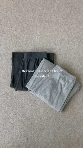 Celana kulot rib knit >> banyak pilihan warna ✨ #celanamurah #celanakulot #celanaharian 