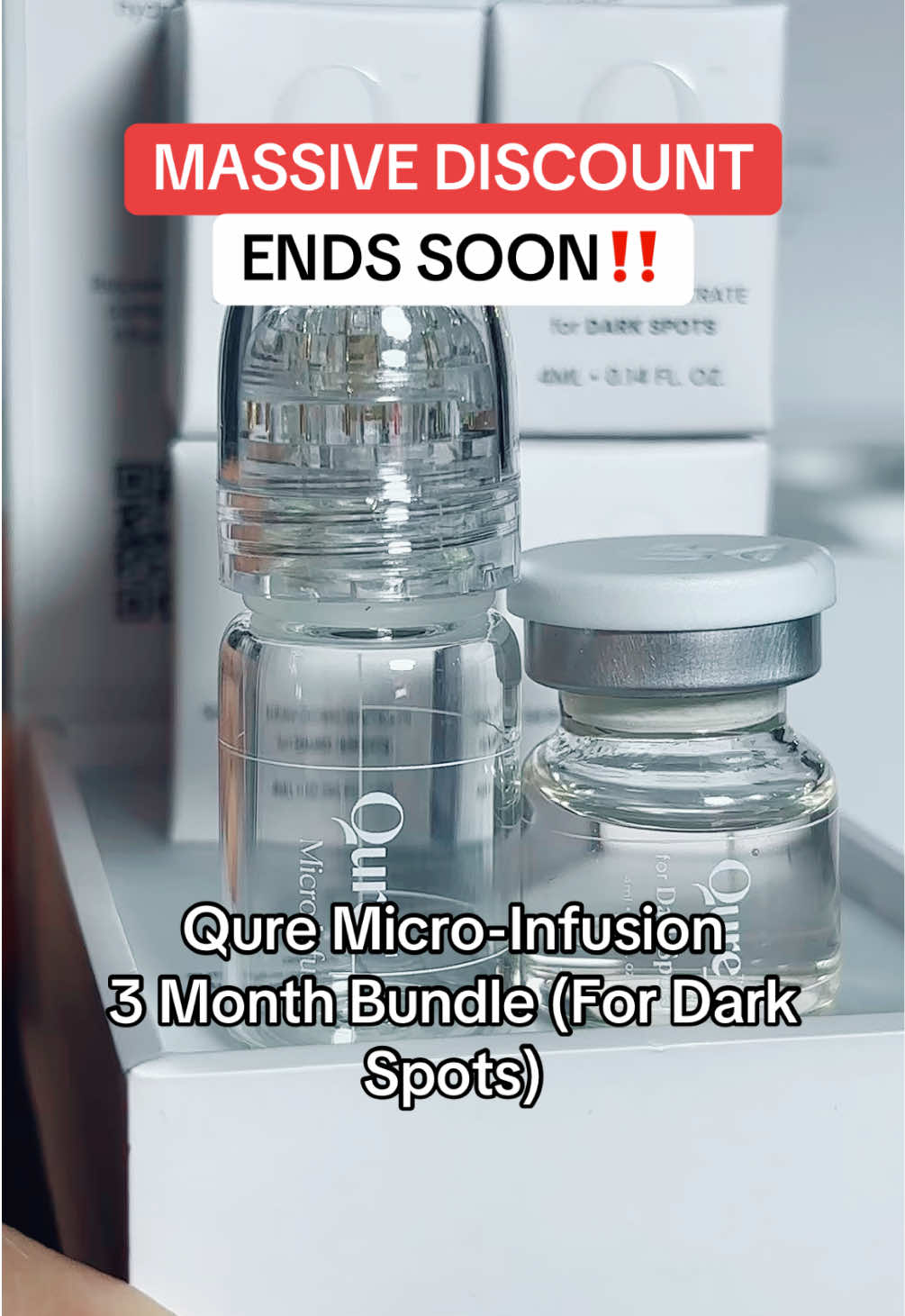 Micro-Infusion 3 Month Bundle (For Dark Spots) by Qure #TikTokShopFallDealsForYou #TikTokShopBlackfriday  #TikTokShopCreatorPicks #darkspot #antiaging  Disclaimer: Final price, shipping costs, coupons, and discounts may vary and are subject to change at any time. Always check the TikTok Shop listing for the latest details. Video posted on 10/15/2025