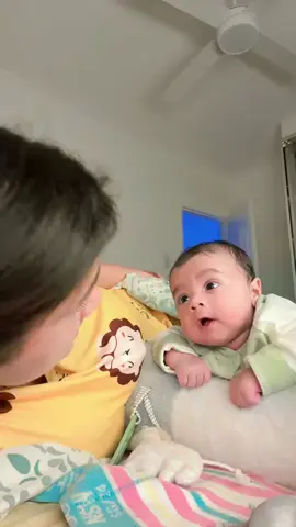 Wait for response by my 7weeks old baby 😘🥰 #puntubeta #mybaby #2025baby 