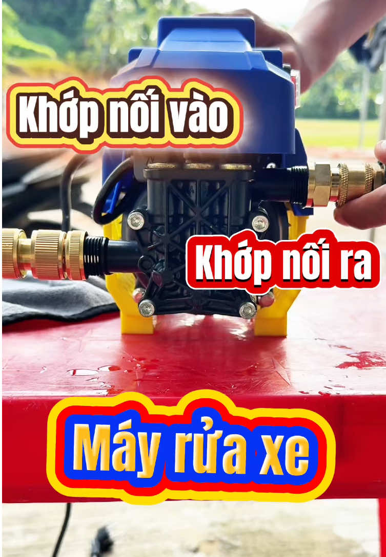 Bộ đầu vào & đầu ra lắp máy rửa xe #tuanrviewtala #mayruaxe #bodaura #bodauvao #mayruaxemini 