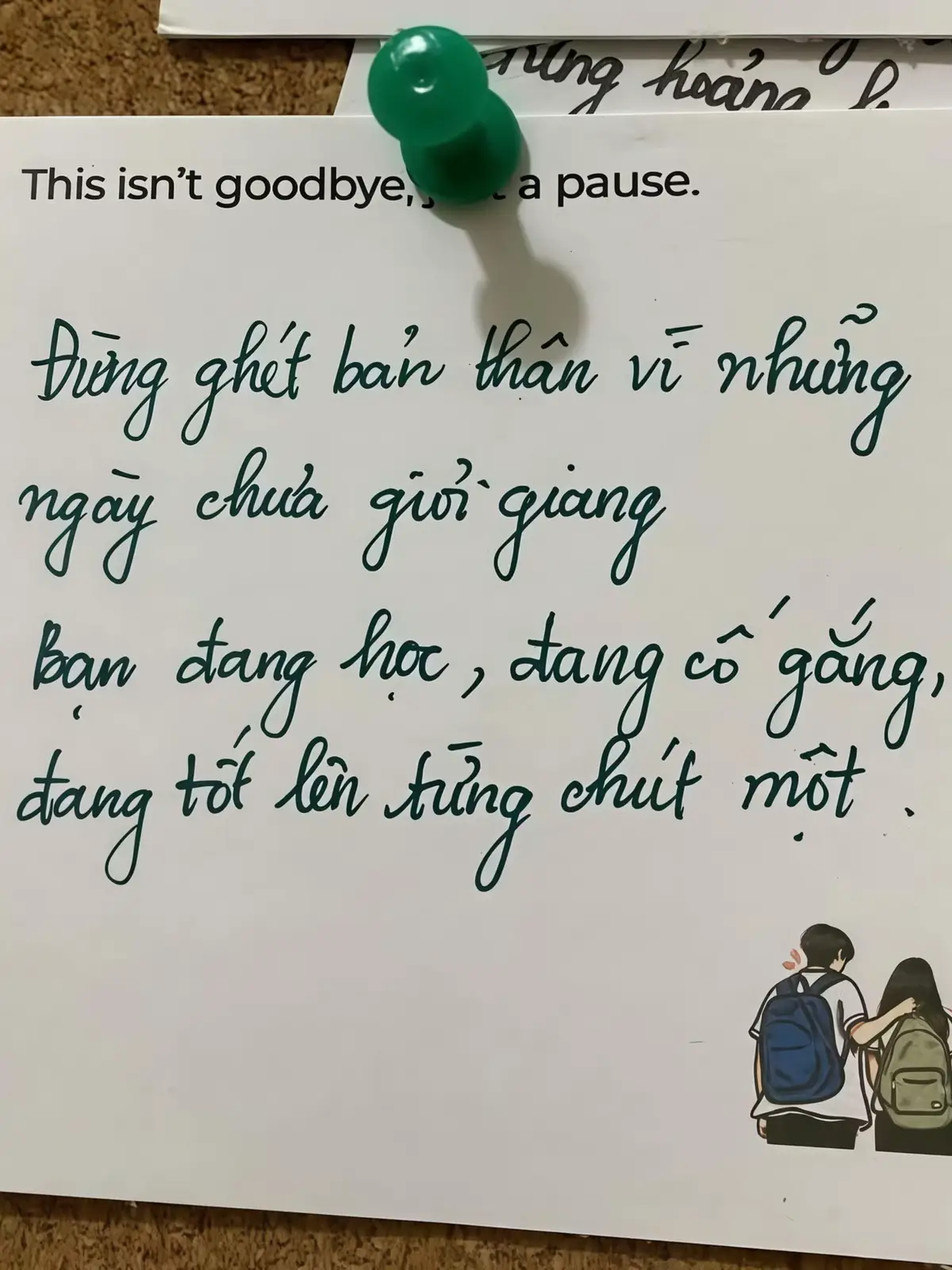 Đến cuối ngày ta nhìn thấy mình trong gương  Đấy là người gần nhất mà ta lại không thương .