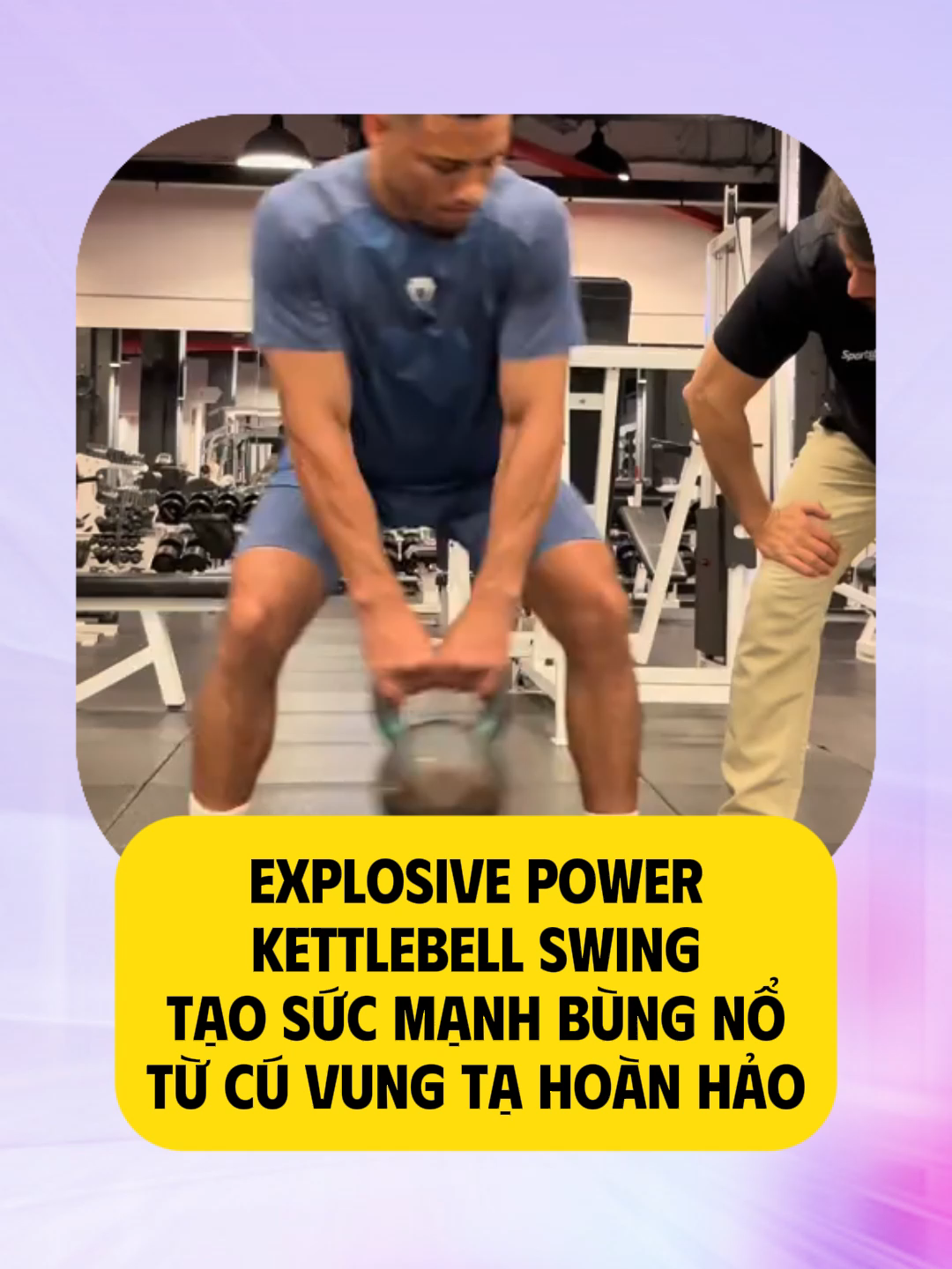 Explosive Power Kettlebell Swing – Tạo sức mạnh bùng nổ từ cú vung tạ hoàn hảo! #gym #gymer #personaltrainer #Fitness #GymTok #gymrat #GymLife #gymnastics