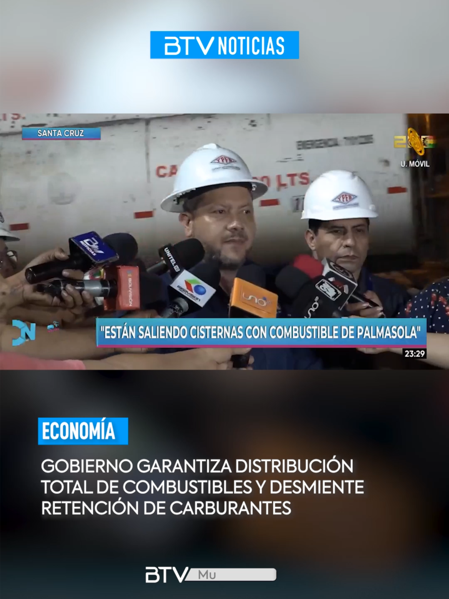 🔹 Gobierno niega las declaraciones del candidato Rodrigo Paz sobre una supuesta retención de carburantes y aseguró que la distribución de gasolina y diésel se realiza al 100% en todo el país. ⭕ El ministro de Hidrocarburos, Alejandro Gallardo, responsabilizó a la Asamblea Legislativa por la demora en la compra de combustibles, debido al rechazo de créditos que impidió el ingreso de divisas. ✅ Además, anunció que el 20 y 23 de octubre arribarán dos buques con 48 millones de litros de combustible.