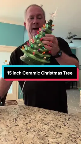 This brings back emories of my mother and grandmother bringing out their ceramic illuminated Christmas Tree each year. It is a memory I will forever cherish. This ceramic tree is hand painted, and comes in colored, white, or red/white light. It has an 