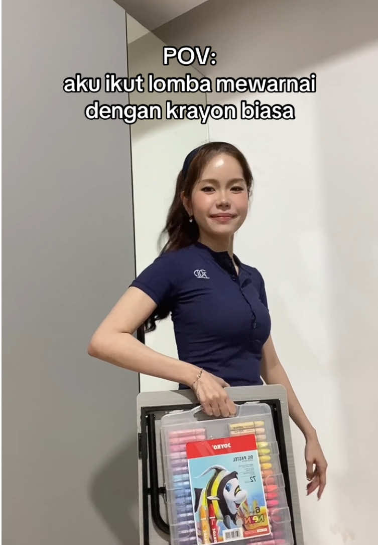 udah ga jago mewarnai, kalah peralatan pula wkwk. review krayonnya ini 👉🏻 @Bella 🦋 