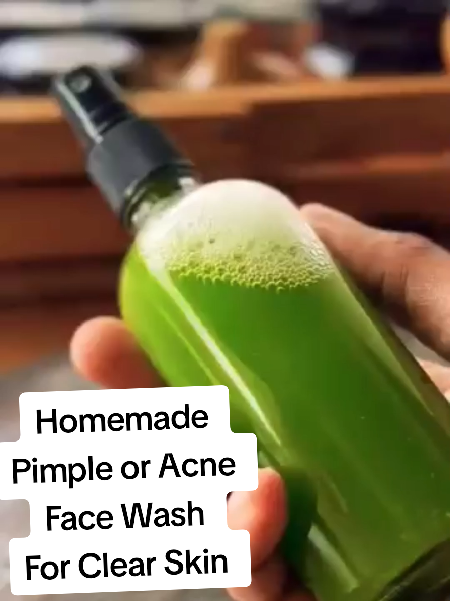 Homemade Natural Neem Face Wash For Pimple Skin.#soapmaking #skincare #acne #DIY #beauty 
